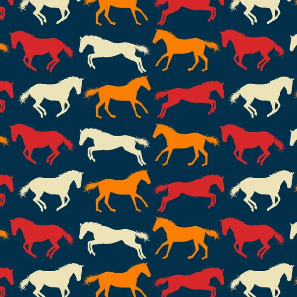 Horse pattern abstract vector — Stock Vector