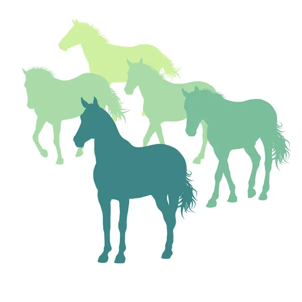 Tło Abstrakcja vector koń na białym tle — Wektor stockowy