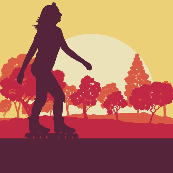 Векторная абстракция фигурного катания
