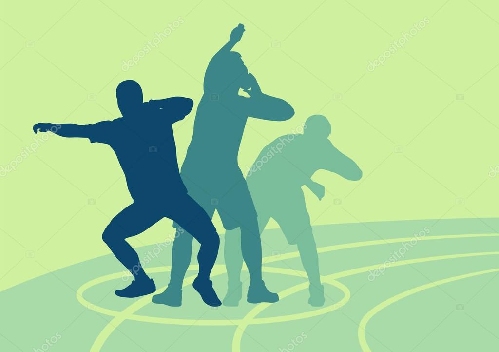 Download Shot put athlete track and field athletics vector ...