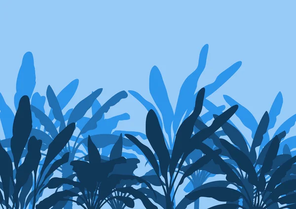 Ruwe banana tree farm veld vector — Stockvector