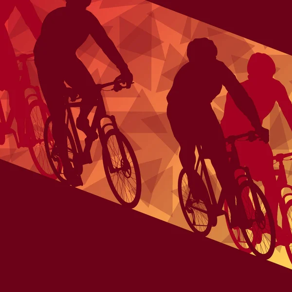 Ciclismo raza hombre vector abstracto — Archivo Imágenes Vectoriales