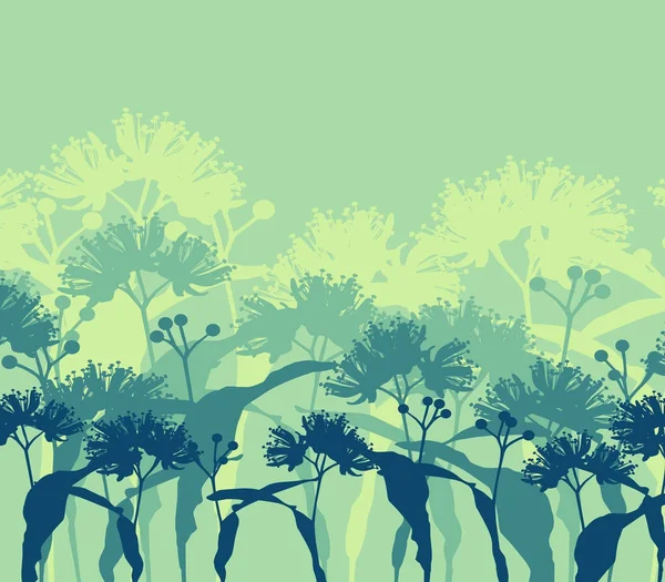 Tilleul fleur tilleul tee vecteur fond avec vintage — Image vectorielle