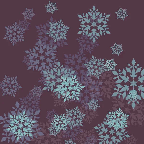 Νιφάδα χιονιού διάνυσμα αφηρημένα φόντο για αφίσα — Διανυσματικό Αρχείο