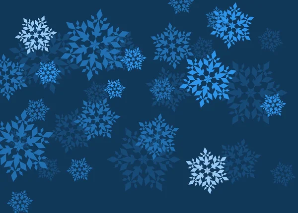 Snowflake vektorabstrakt bakgrunn for plakater – stockvektor