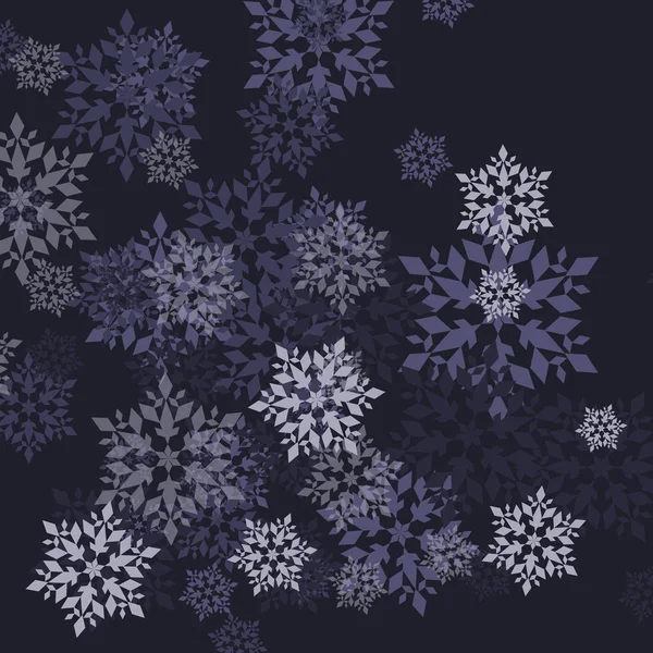 Абстрактный фон вектора снежинок для плаката — стоковый вектор