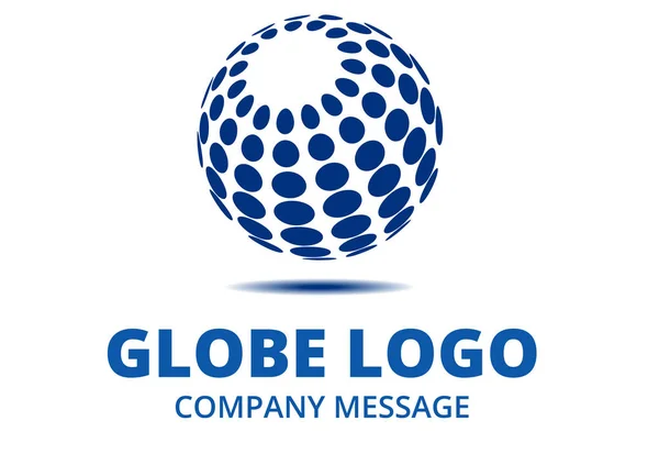 Globe logotyp för företag — Stock vektor