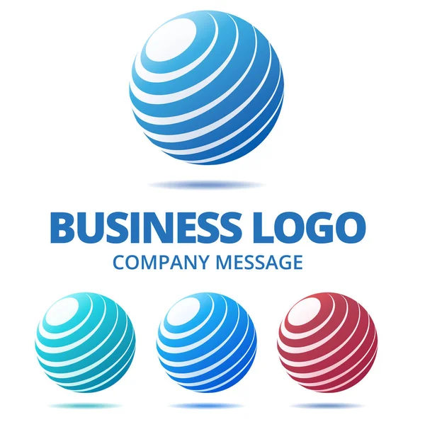 抽象的な世界のビジネスのロゴ — ストックベクタ