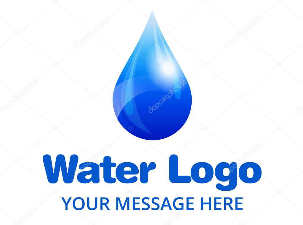 Water Drop Business or Environmental Organisation Logo
