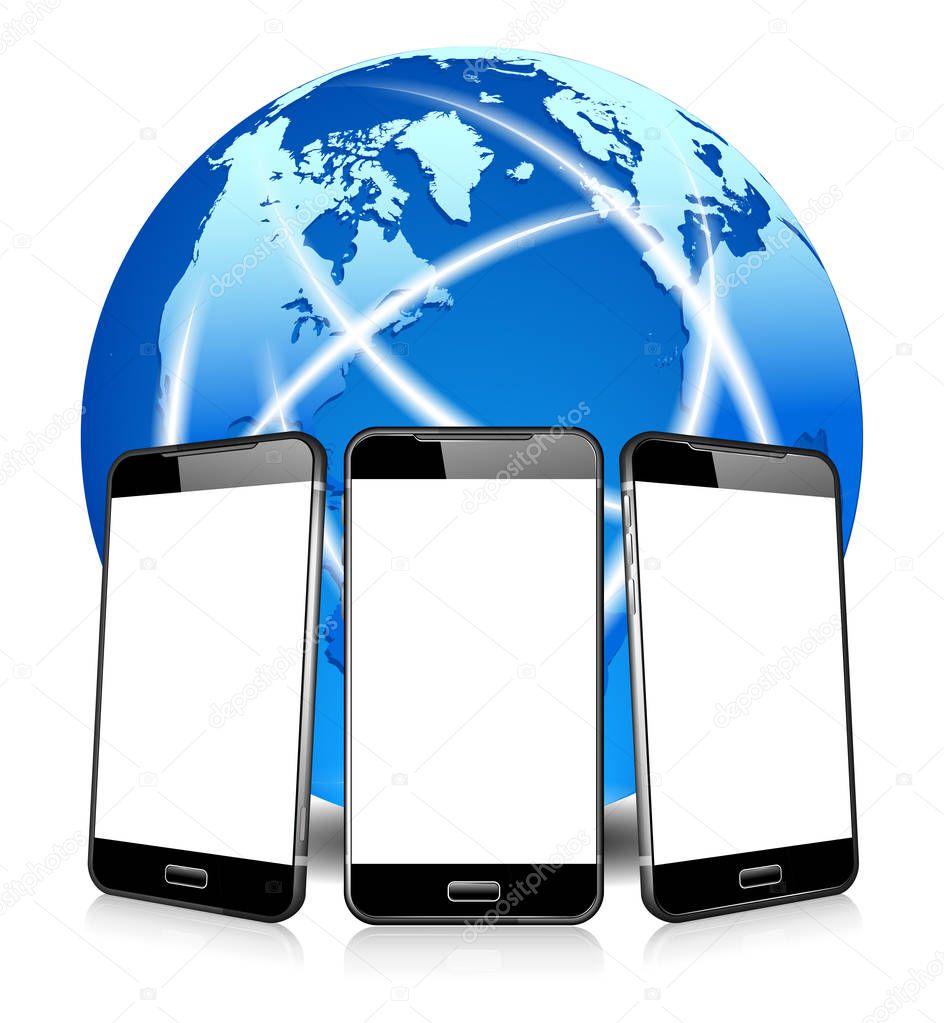 Phoning Phone Cell Smart Mobile Call, Phoning anywhere in the World