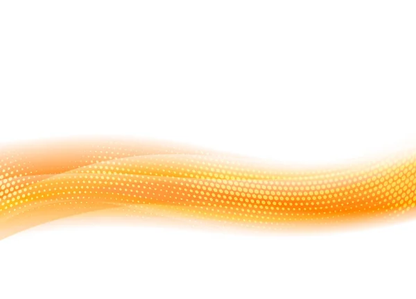 Sfondo astratto scorrevole arancione dell'onda vettoriale per il sito web, piegare — Vettoriale Stock