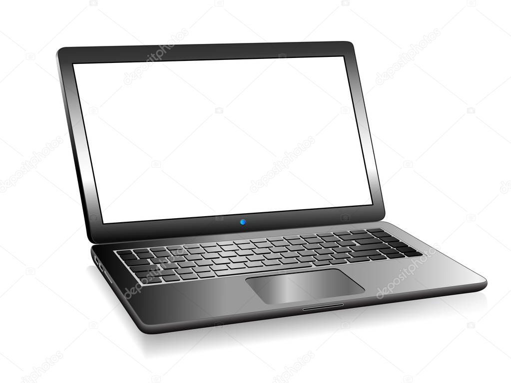 3D PC Laptop Computer with space for your message
