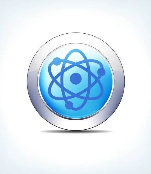 Blue Blue Button Nuclear Radioactive, Healthcare & Pharmaceutica — стоковый вектор