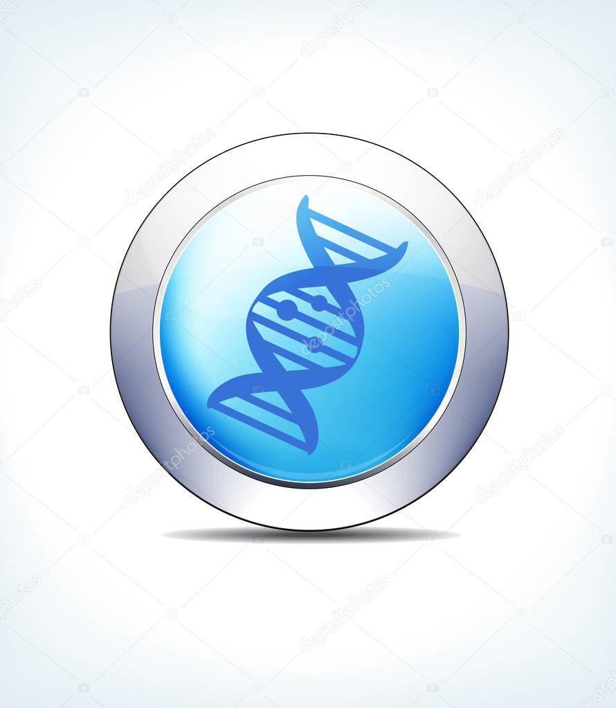 Pale Blue Button DNA, Genetic Code, Healthcare & Pharmaceutical 