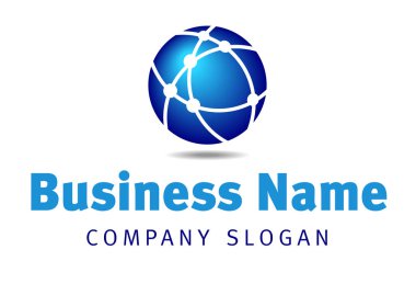 Küresel ağ iletişim iş Logo