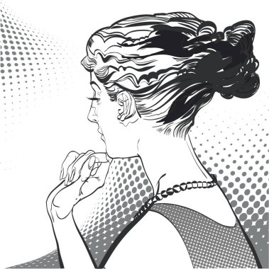 Genç kadın arkadan