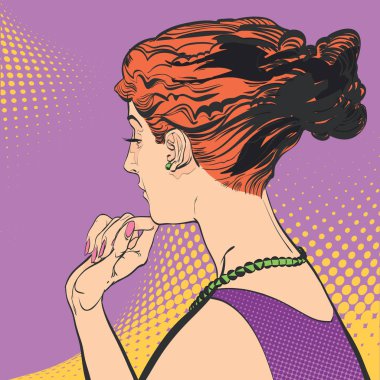 Genç kadın arkadan