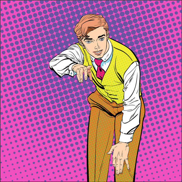 Man with the finger pointing or gesturing. Man trying to explain something. Man proving facts. Man explaining something.