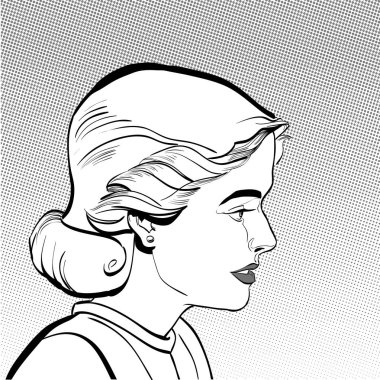 Questioningly arayan genç bir kadın. Zarif Bayan.