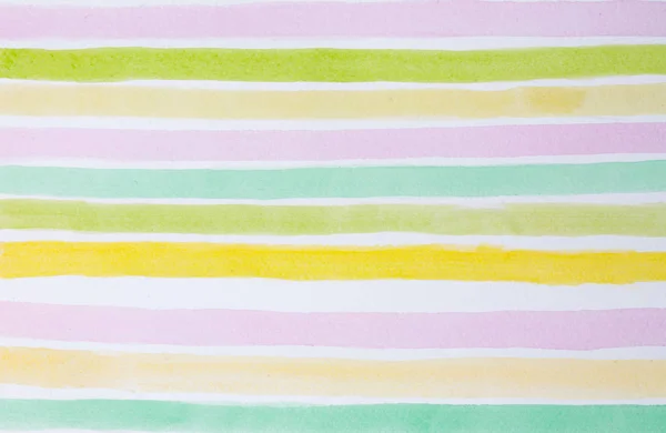 Colorful Striped Watercolor Background Close View — Stock Photo, Image