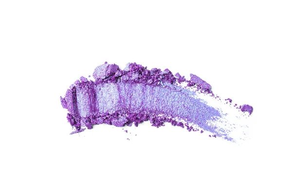 Set di ombre violacee spezzate isolato su bianco, polvere viola brocken. — Foto Stock