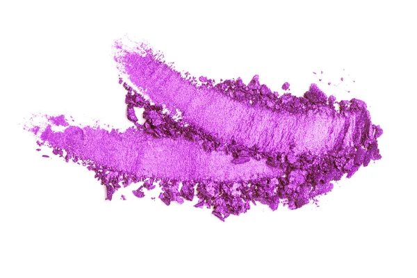 白、壊れた紫色の粉末に隔離された壊れた紫色の影セット. — ストック写真