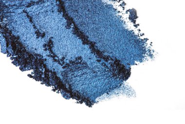 Klasik mavi göz gölgesi beyaz üzerine izole edilmiş.