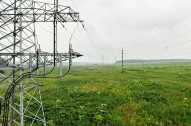 Yüksek voltajlı elektrik linepower hatları