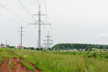 Yüksek voltajlı elektrik linepower hatları