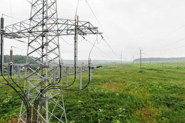 Yüksek voltajlı elektrik linepower hatları