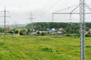 Yüksek voltajlı elektrik linepower hatları