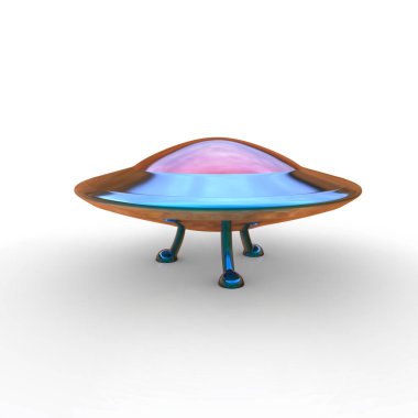 uçan daire 3D çizimi