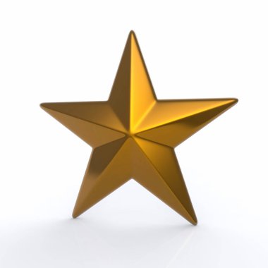 altın yıldız 3D çizimi