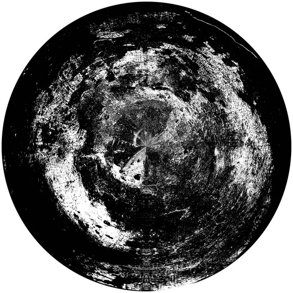 Élément Superposition Grunge Rond Noir Blanc Modèle Cercle Logo Insigne — Photo