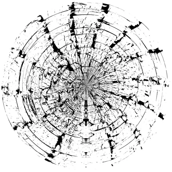 Чорно Білий Круглий Грандж Накладання Елемент Візерунок Кола Логотип Значок — стокове фото