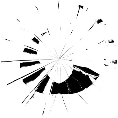 Siyah-Beyaz Grunge Üst üste bindirme elementi. Daire şekli, logo, rozet, etiket, simge. Soyut Tehlike Doku Arkaplanı. Kirli Vintage Monokrom