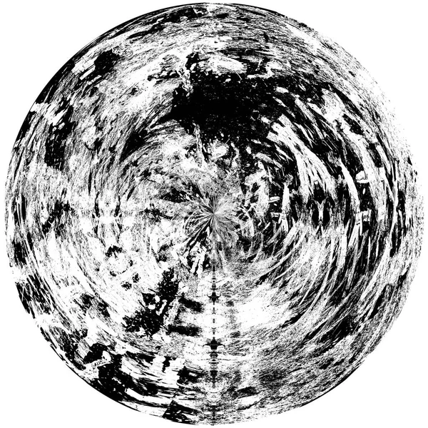 Élément Superposition Grunge Rond Noir Blanc Modèle Cercle Logo Insigne — Photo