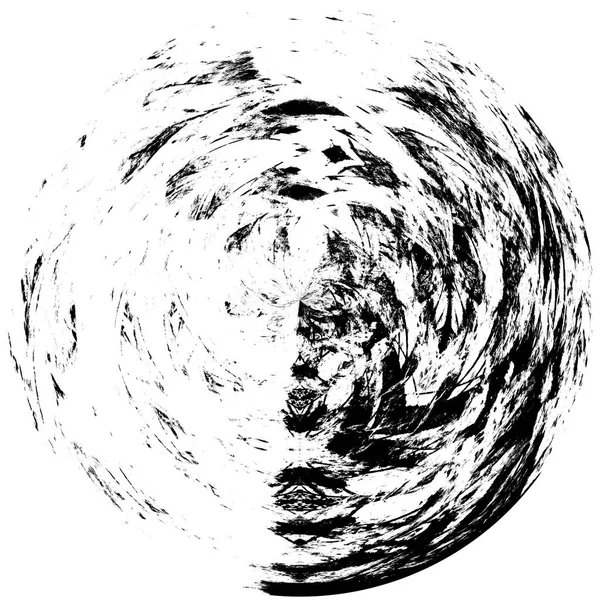 Élément Superposition Grunge Rond Noir Blanc Modèle Cercle Logo Insigne — Photo