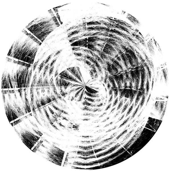 Чорно Білий Круглий Граунд Оминає Елемент Circle Pattern Logo Badge — стокове фото