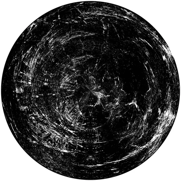 Élément Superposition Grunge Rond Noir Blanc Modèle Cercle Logo Insigne — Photo