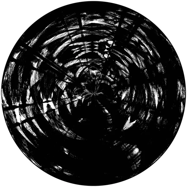 Élément Superposition Grunge Rond Noir Blanc Modèle Cercle Logo Insigne — Photo