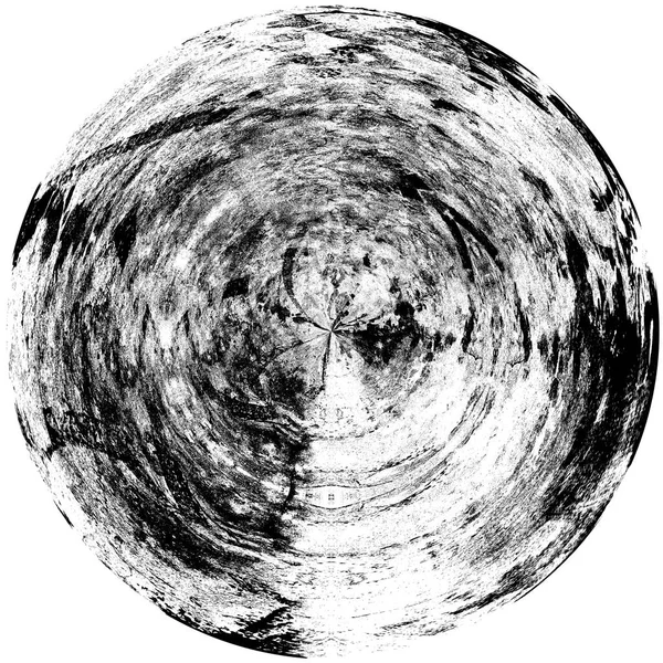 Élément Superposition Grunge Rond Noir Blanc Modèle Cercle Logo Insigne — Photo