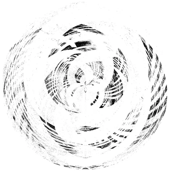 Black White Grunge Overlay Element Kreis Muster Logo Abzeichen Etikett — Stockfoto