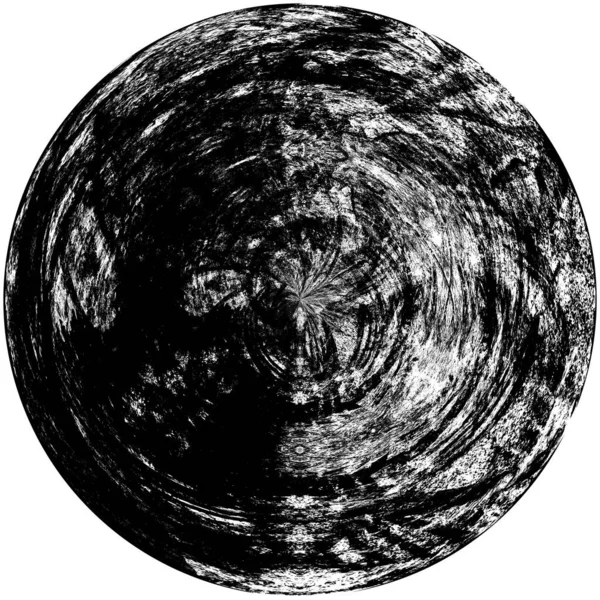 Élément Superposition Grunge Rond Noir Blanc Modèle Cercle Logo Insigne — Photo