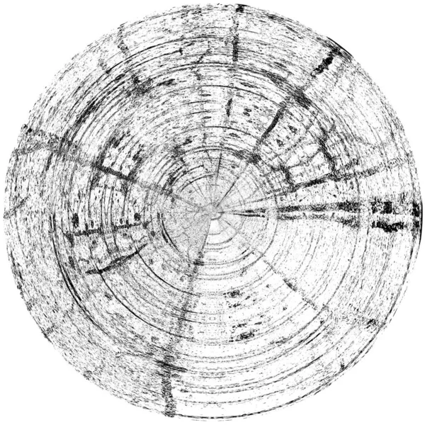 Чорно Білий Круглий Грандж Накладання Елемент Візерунок Кола Логотип Значок — стокове фото