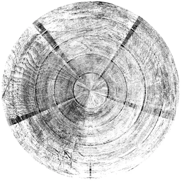 Чорно Білий Круглий Грандж Накладання Елемент Візерунок Кола Логотип Значок — стокове фото