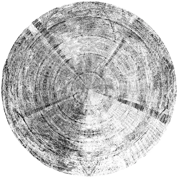 Чорно Білий Круглий Грандж Накладання Елемент Візерунок Кола Логотип Значок — стокове фото