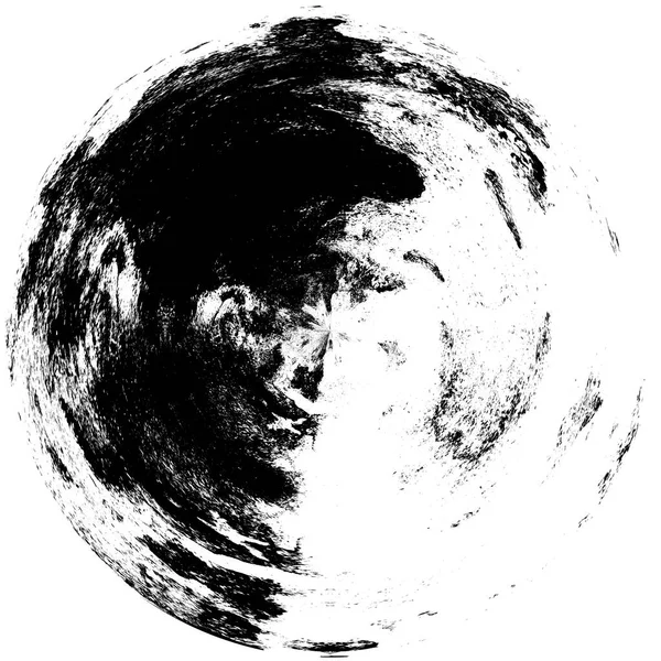 Élément Superposition Grunge Rond Noir Blanc Modèle Cercle Logo Insigne — Photo