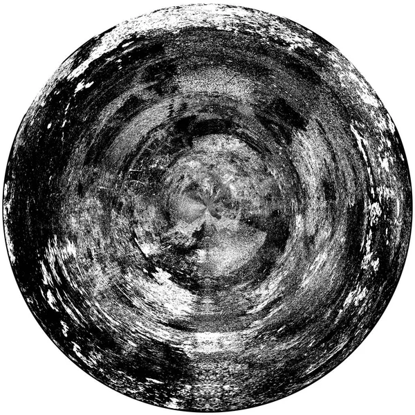 Élément Superposition Grunge Rond Noir Blanc Modèle Cercle Logo Insigne — Photo