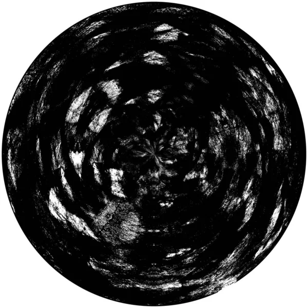 Élément Superposition Grunge Rond Noir Blanc Modèle Cercle Logo Insigne — Photo